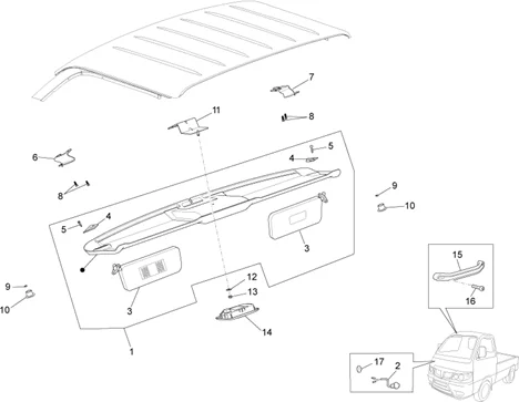 Composants de la cabine