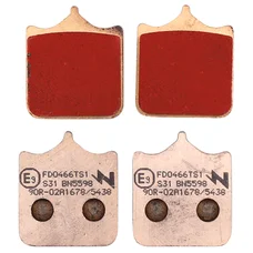 BRAKE PADS NEWFREN FOR BMW 1000 S R 2013>2019 Front 1000 S RR 2009>2018 Front (L 35mm - H 40.5mm - thk 9mm) (FD0466TS) (TOURING SINTERED)
