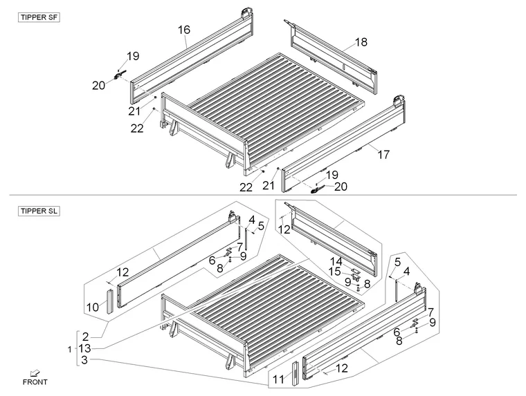 Ridelles du plateau (Tipper) 