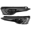 CARENAGE/COQUE AR SCOOT ADAPTABLE MBK 50 STUNT/YAMAHA 50 SLIDER NOIR BRILLANT (PAIRE) -P2R