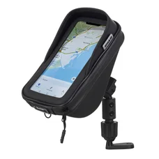 SUPPORT SMARTPHONE/TELEPHONE/GPS SHAD AVEC POCHE FIXATION SUR RETROVISEUR (POUR TELEPHONE 180X90mm)  (X0SG76M)