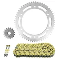 KIT CHAINE ADAPTABLE YAMAHA 125 DT X 2005>2006  428  16x57  (DIAM COURONNE 152/175/8.5)  (DEMULTIPLICATION ORIGINE)  -AFAM-