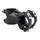 POTENCE ROUTE PLT ALU NOIR 31,8 ANGLE 0° L100mm POUR PASSAGE CABLE INTERNE