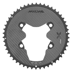 PLATEAU ROUTE 4BRA D.110 POUR SHIMANO ULTEGRA R9200 MICHE 50DTS EXTERIEUR NOIR 12V. ALU, CARBONE 3K (poids 127 g) -X2 RD R92