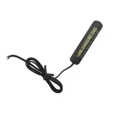 ECLAIRAGE DE PLAQUE IMMATRICULATION REPLAY BARETTE 4 LEDS NOIR (L 60mm / H 13mm / L 5mm) (HOMOLOGUE CE)