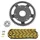 KIT CHAINE ADAPTABLE DERBI 50 SENDA SM CLASSIC 1999->2002  420  13x53  (DIAM COURONNE 53/125/8.25)  (DEMULTIPLICATION ORIGINE)  -AFAM-