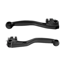 LEVIER DE FREIN/EMBRAYAGE MOTO OFF ROAD INCASSABLE APT HONDA 450 CRF R 2021>, 450 CRF RX 2021> NOIR (PAIRE)  -POLISPORT-