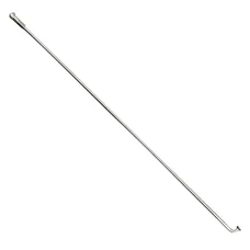 RAYON LEADER FOX INOX ARGENT TETE COUDEE LG 233 DIAM 2.3mm (VENDU A L'UNITE SANS ECROU) - VOIR 185897 POUR ECROU