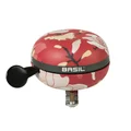 SONNETTE TIMBRE BASIL MAGNOLIA POPPY ROUGE DIAM 80mm (VENDU A L'UNITE) FIXATION 22,2/25,4mm