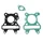 GASKET SET FOR CYLINDER KIT FOR SCOOT  MBK 50 OVETTO 4STROKE/YAMAHA 50 NEOS 4STROKE - -SELECTION P2R-