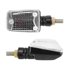 CLIGNOTANT UNIVERSEL REPLAY MINI RECTANGLE A AMPOULE BA9S TRANSPARENT/NOIR (L 76mm / H 40mm / L 36mm) (PAIRE) **