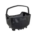 REAR BASKET PLASTIC - RACKTIME BASK IT BLACK - WITH HANDLE FOR CARRIER (43x24x29 cm) - COMPATIBLE RACKTIME SNAP-IT SYSTEM