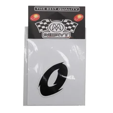AUTOCOLLANT/STICKER MERYT MINI NUMERO 0 NOIR (H7cm)