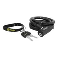 ANTITHEFT FOR BICYCLE- KEY COILED CABLE - AUVRAY SPECIAL FOR RENTAL - Ø10 mm Long 1,50 M (IN BAG -WITHOUT BRACKET)