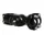 STEM FOR MTB/TREKKING  - P2R -ADJUSTABLE- BLACK Ø25,4  L 90mm - For FORK 1" 1/8