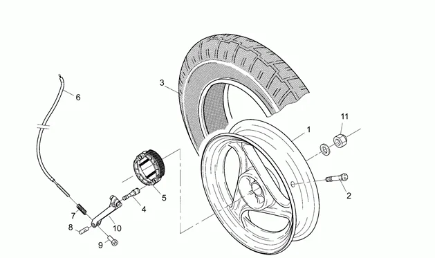 Roue arrière