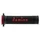 REVETEMENT POIGNEE DOMINO MOTO ON ROAD A010 NOIR/ROUGE OPEN END 120-125mm (PAIRE)