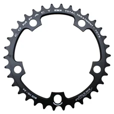 PLATEAU ROUTE 5BRA D.110 MICHE 34DTS INTERIEUR TYPE SHIMANO ET CAMPAGNOLO ALU NOIR 9/10V.