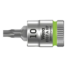WERA 8767 A ZYKLOP TORX SOCKET 1/4 Ø  10 mm Long 28 mm (Sold per unit)  -German tools for workshop.