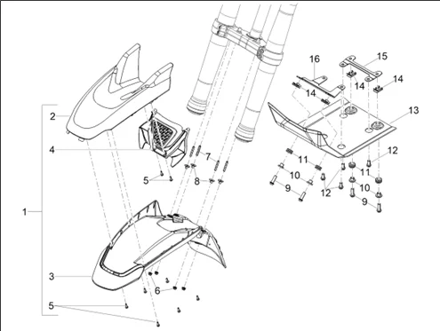 Garde-boue Av.-Embasement