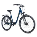 VELO MUSCULAIRE CITY BIKE 28 LEADER FOX ESCALANTE MIXTE BLEU BRILANT 8V (18'' - H50,8cm - TAILLE L - POUR ADULTE DE 178cm à 185cm)