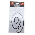 AUTOCOLLANT/STICKER MERYT LARGE NUMERO 9 BLANC (H18cm)