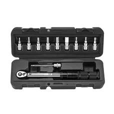 CLE DYNAMOMETRIQUE 1/4 SERRAGE DE 2 A 24 Nm AVEC DOUILLES ALLEN 3-4-5-6-8-10 TORX T20-25-30 (LIVRE DANS UNE MALETTE)  -P2R-