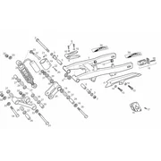 Fourche arriere - Amortisseur