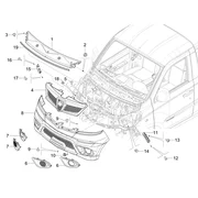 Caches avant - Pare-choc