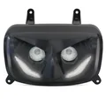 DOUBLE OPTIQUE SCOOT REPLAY RR8 POUR MBK 50 BOOSTER 2004>/YAMAHA 50 BWS 2004> NOIR AVEC LEDS BLANCHES **