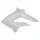 LEFT SIDE COVER FOR TANK FOR 50cc MOTORBIKE DERBI 50 SENDA DRD 2011> GLOSS WHITE- SELECTION P2R