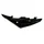 AILE/FLANC ARRIERE GAUCHE ORIGINE PIAGGIO APRILIA 750 SHIVER NOIR 2010>2016  -89704600XN5-