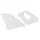 RADIATOR SIDE SPOILERS FOR PEUGEOT 103 SPX, RCX WHITE ( PAIR)  -SELECTION P2R-
