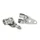 HEADLIGHT HOLDER FOR MOPED MBK 51/PEUGEOT 103 - Ø 26mm -CHROME (PAIR) -SELECTION P2R-