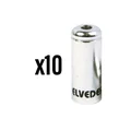 EMBOUT DE GAINE DE FREIN 5 mm ALU ARGENT ETANCHE (VENDU PAR 10) -ELVEDES