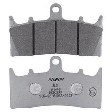 PLAQUETTE DE FREIN NISSIN POUR KAWASAKI 600 ZX-6 R NINJA 1998>2001 AV, 750 ZX-7 R NINJA 1996>2003 AV / SUZUKI 1300 GSX-R HAYABUSA 1999>2007 AV (2P-248NS) (SEMI METAL)