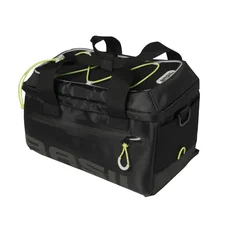 HAND BAG FOR BICYCLE -BASIL MILES - ON LUGGAGE RACK 7Lt  BLACK - WATERPROOF (21x32x19cm)