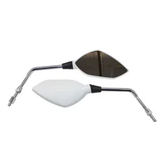 MIRROR FOR SCOOT REPLAY DESIGN II Ø 8 -WHITE- LEFT+RIGHT (PAIR)