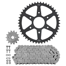 KIT CHAINE ADAPTABLE KTM 125 DUKE ABS 2014>2024, RC 2014>2024 / HUSQVARNA 125 SVARTPILEN 2021>2024 520 14x45 (DIAM COURONNE 63/118/8.5) (DEMULTIPLICATION ORIGINE) -JT SPROCKETS