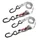 SANGLE A BOUCLE AUTOBLOQUANTE MASTERLOCK LARGEUR 25mm LONGUEUR 1,80M GRIS CAPACITE D'ARRIMAGE 250kg (VENDU A LA PAIRE)  -CERTIFICATION TUV-