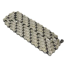 CHAINE VELO  7/8V. ROUTE/VTT  P2R  ARGENT/NOIR 116 MAILLONS COMPATIBLE SHIMANO ET SRAM