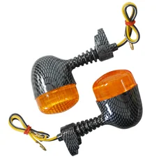 CLIGNOTANT 50 A BOITE ADAPTABLE DERBI 50 SENDA 1995> / BETA 50 RR ORANGE/CARBONE (PAIRE)   -REPLAY-