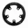 CHAINRING FOR ROAD BIKE- 5 Arms- 50 Teeth External FSA 110 SLK/FORCE BLACK- 11/10 Speed (371-0252A)