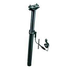 TIGE DE SELLE VTT TELESCOPIQUE SWITCH ALU NOIR DIAM. 27,2  L390mm  (REGLAGE PAR CABLE EXTERNE 0/125mm) FIXATION CINTRE