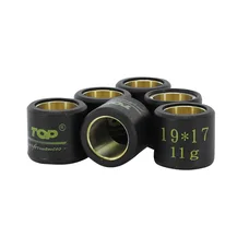 GALET/ROULEAU MAXISCOOTER TOP PERF 19x17 11,0g (x6)  POUR PIAGGIO 125 BEVERLY, FLY, LIBERTY, MP3, YOURBAN VESPA LX ET GTS, X10, X9, X8, X7, X-EVO