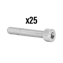 VIS CHC 6 PANS CREUX M5 x 10 mm CHROME (SACHET DE 25 PIECES) -SELECTION P2R