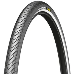 TYRE FOR E-MTB/URBAN  - 26 X 1.85 MICHELIN PROTEK MAX BLACK  -REFLECTIVE SIDEWALL--RIGID-(47-559) REFLECTIVE- APPROVED E-BIKE e50