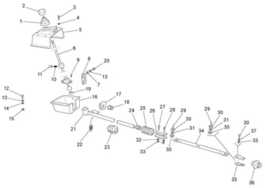 Selecteurs internes de la boite de vitesses