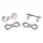 CONNECTEUR DE CHAINE VELO  9V. NEWTON ARGENT  (ATTACHE RAPIDE) (BLISTER DE 2 PIECES)