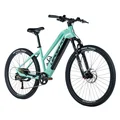VELO ELECTRIQUE/VAE VTT 29 LEADER FOX ARIMO FEMME VERT CLAIR 9V MOTEUR ROUE AR BAFANG 36V 45Nm BATTERIE 20Ah (17,5'' - h45cm - TAILLE M - POUR ADULTE DE 168cm à 178cm)